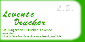 levente drucker business card
